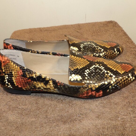 Steve Madden Vegan Croc Leather " Gemmy" Loafers Sz 6M - Picture 4 of 7